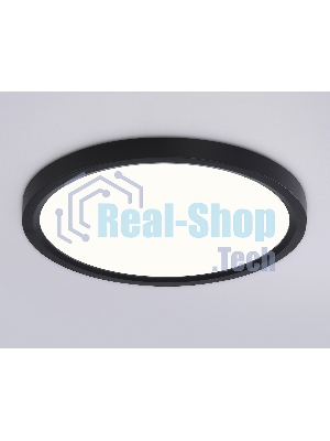 Светильник светодиодный ультратонкий Ambrella light FZ1904 BK черный IP54 20W 3000K-6500K CCT-переключатель D300*25 (Без ПДУ)