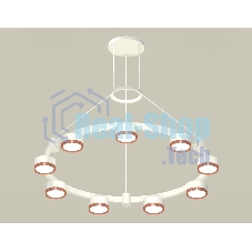 Светильник Ambrella light XR92031803/9 SWH/PPG белый песок/золото розовое полированное GX53 (A9203, C9241, N8126)