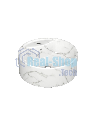 Раковина накладная со смесителем ( BAU Element D41, мрамор + смеситель Hotel Still, нержавеющая сталь)
