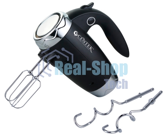 Миксер Centek CT-1115 черный/хром 350 Вт