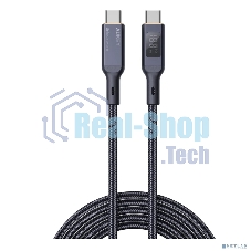 Кабель Aukey Nylon Braided 100w LCD 1m черный