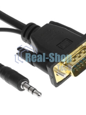 Переходник HDMI-VGA Cablexpert A-HDMI-VGA-02, 19M/15F, Jack3.5 аудиовыход