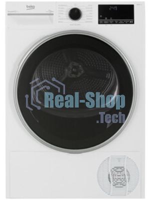 Сушильная машина Beko B3T47239 белый, 7 кг, сушка - тепловой насос, программ - 15, 59.7 x 84.6 x 54.3 см