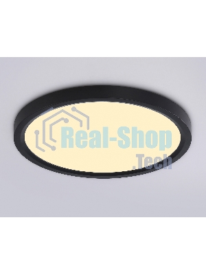 Светильник светодиодный ультратонкий Ambrella light FZ1904 BK черный IP54 20W 3000K-6500K CCT-переключатель D300*25 (Без ПДУ)
