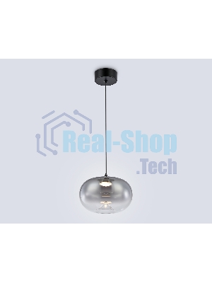 Подвесной светодиодный светильник Ambrella light LH11082 BK/SM черный/дымчатый 4W 3000K D180*130