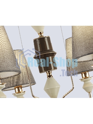 Люстра Ambrella light LH75401/6 GD/GR золото/серый E14*6 max 40W D700*1260