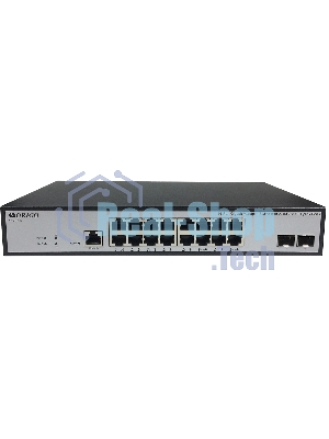 Коммутатор управляемый ORIGO OS3218/A1A, L3, 16x1000Base-T, 2x10Gbase-X SFP+, консольный порт RJ-45, комплект для установки в 19