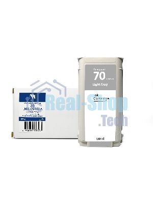 Картридж струйный NVPrint 70 (NV-C9451A) Light Gray для HP DesignJet Z2100/Z3100/Z3200/Z5200/Z5400 (130 мл) совместимый