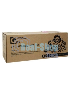 Картридж лазерный GalaPrint GP-Q2613X/Q2624X/C7115X черный (4000 стр) для HP LJ 1000/1005/1200/1300/1150/1150n/1300/1300n/1300xi/3300/3310/3320/3330/3380 Canon LBP-1210
