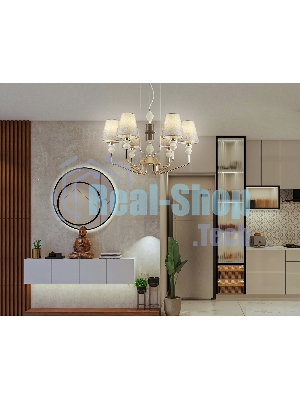 Люстра Ambrella light LH75401/6 GD/GR золото/серый E14*6 max 40W D700*1260