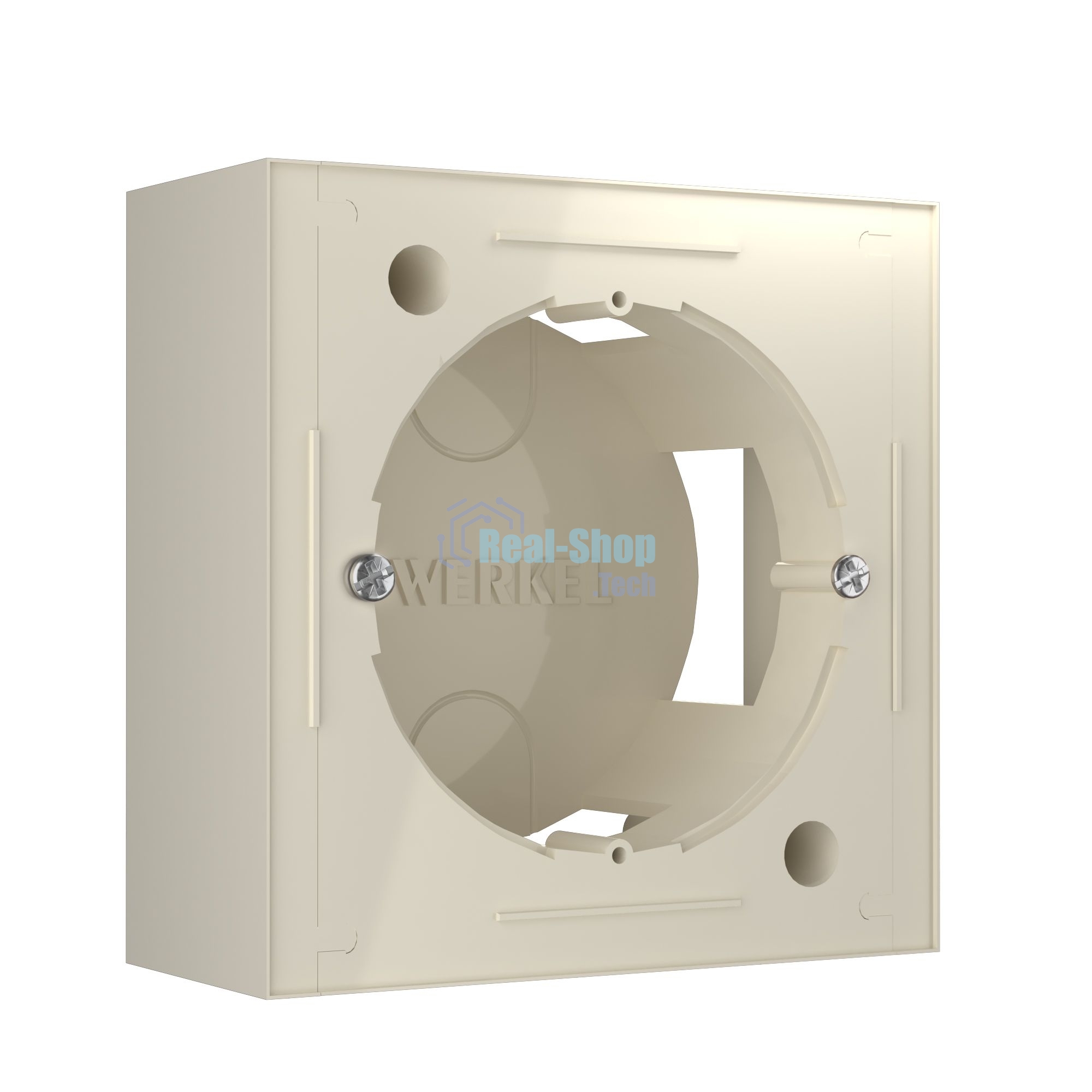 Коробка для накладного монтажа Werkel W8000003 (слоновая кость)