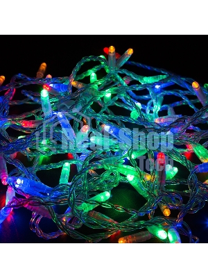 Гирлянда Neon-night Нить 10м, постоянное свечение, прозрачный ПВХ, 24В, цвет: Мультиколор