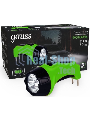 Фонарь ручной модель GFL105 7LED 60lm lead acid 700mAh LED 1/12/72