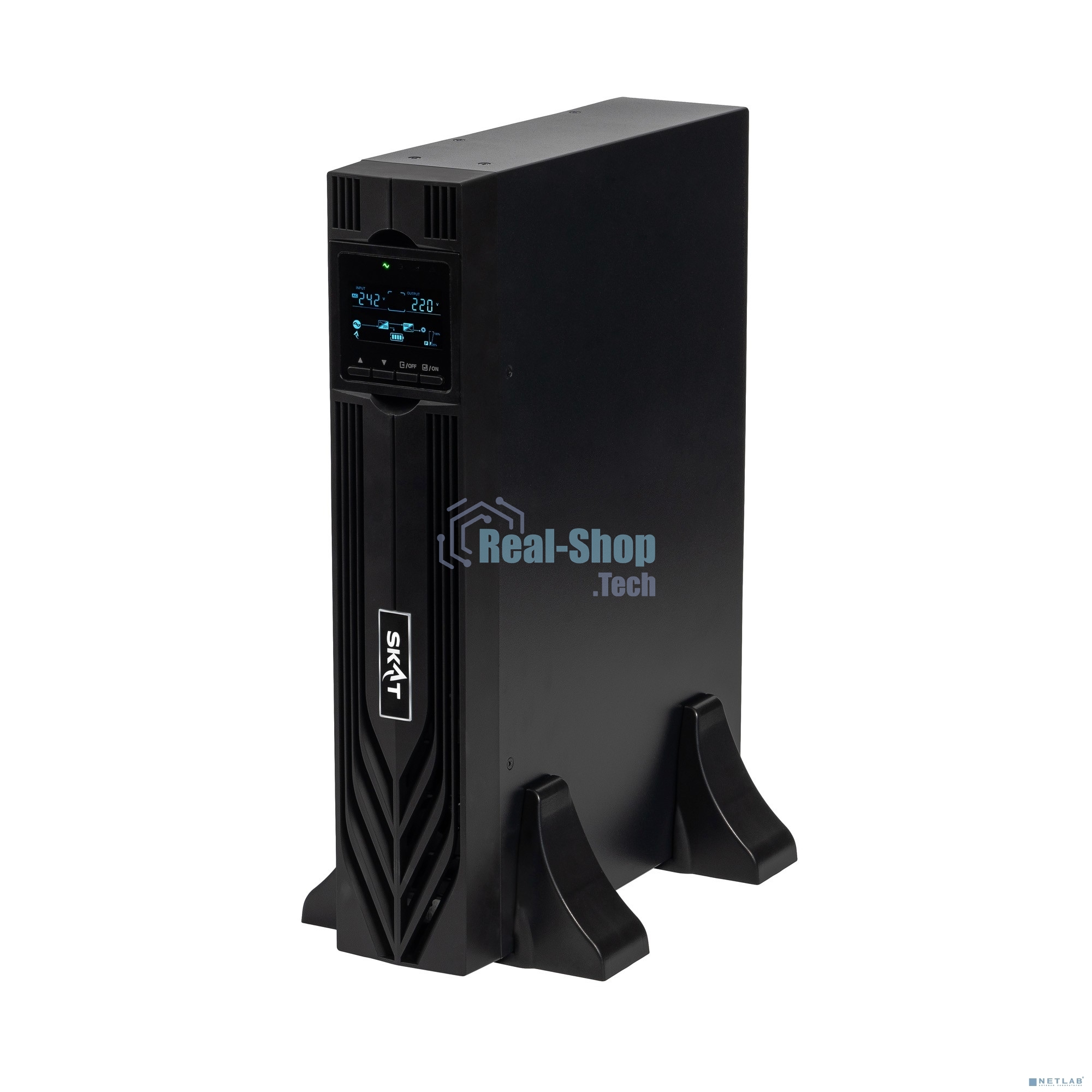 Источник бесперебойного питания Бастион SKAT-UPS 1000-RACK-ON-2X9-E P3 1000Вт 1000ВА черный