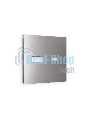 Лицевая панель ALFA (Сталь матовый) для розетки 2USB тип A+C QUANT AP5110
