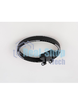 Потолочный светодиодный светильник Ambrella light FL5806/1+2 BK черный 25W 3000K/4200K/6400K D400*95 (без ПДУ)