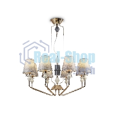 Люстра Ambrella light LH75403/8 GD/GR золото/серый E14*8 max 40W D815*1260