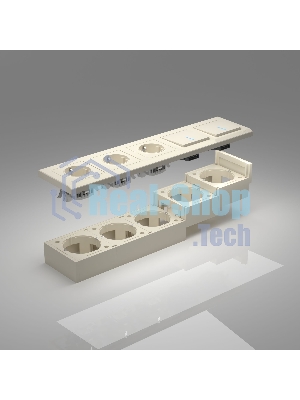 Коробка для накладного монтажа Werkel W8000003 (слоновая кость)