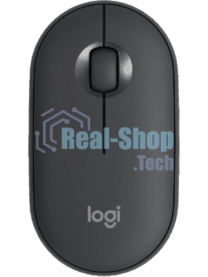 Мышь беспроводная Logitech Pebble M350 графитовый, 1000 dpi, радиоканал, Bluetooth, USB, кнопки - 3