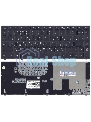Клавиатура для ноутбука Lenovo IdeaPad Yoga 13 черная c черной рамкой