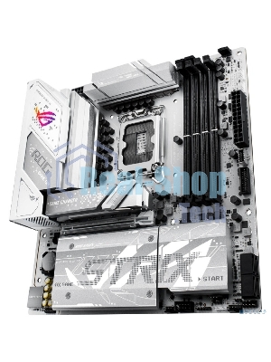 Материнская плата ASUS ROG STRIX B860-G GAMING WIFI, LGA 1851, Intel B860, 4xDDR5, 4xSATA, 4xM.2, 1xPCIe 5.0 x16, 1xDP, 1xHDMI, 1xThunderbolt 4, 1x 2.5Gb LAN, 1xUSB-C 20Gbps, 1xUSB-A 10Gbps, 3xUSB-A 5Gbps, 4xUSB-A 2.0, 2x3.5 мм, 7.1, mATX