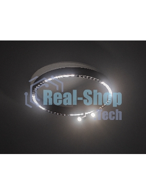 Потолочный светодиодный светильник Ambrella light FL5806/1+2 BK черный 25W 3000K/4200K/6400K D400*95 (без ПДУ)