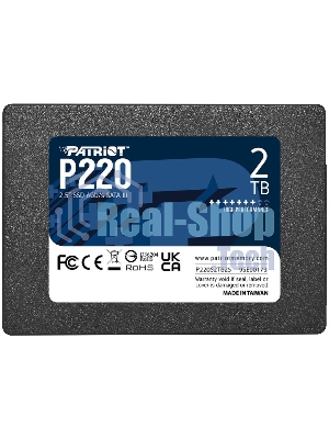 Накопитель SSD Patriot P220, 2Tb, SATA III, 2.5