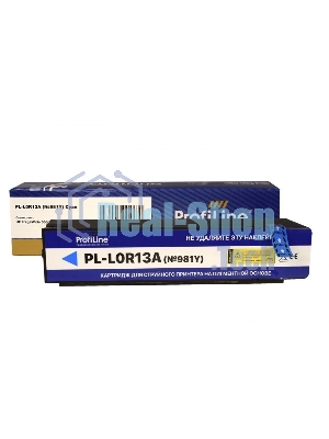 Картридж струйный ProfiLine PL-L0R13A (№981Y) для принтеров HP PageWide 556/586 с чернилами на пигментной основе Cyan 183 мл