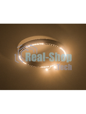 Потолочный светодиодный светильник Ambrella light FL5806/1+2 BK черный 25W 3000K/4200K/6400K D400*95 (без ПДУ)