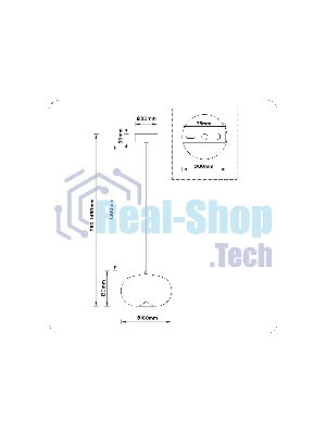 Подвесной светодиодный светильник Ambrella light LH11082 BK/SM черный/дымчатый 4W 3000K D180*130