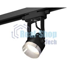 Светильник Ambrella light XT6602042 PBK/PSL черный полированный/серебро полированное MR16 GU10 (C6602, N6132)