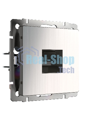 Розетка Ethernet RJ-45 (глянцевый никель)