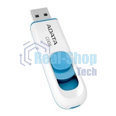 Флешка USB ADATA C008 (AC008-16G-RWE), 16Gb, USB 2.0, R/W 15/5, белый/синий