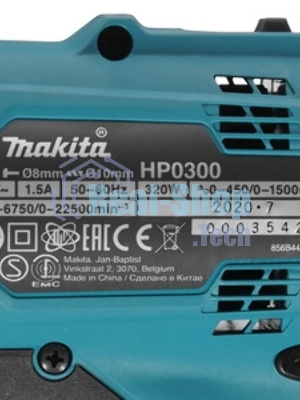 Дрель Makita HP0300, 320Вт, сетевая, ударная