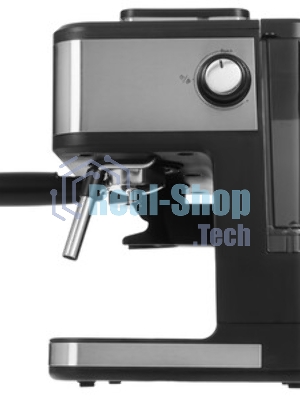 Кофейная станция BQ CM1003 сталь/черный, исп. кофе - зерновой/молотый, 1.5 л, 1150 Вт. 15 бар
