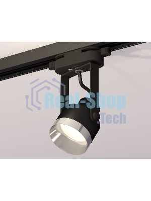 Светильник Ambrella light XT6602042 PBK/PSL черный полированный/серебро полированное MR16 GU10 (C6602, N6132)