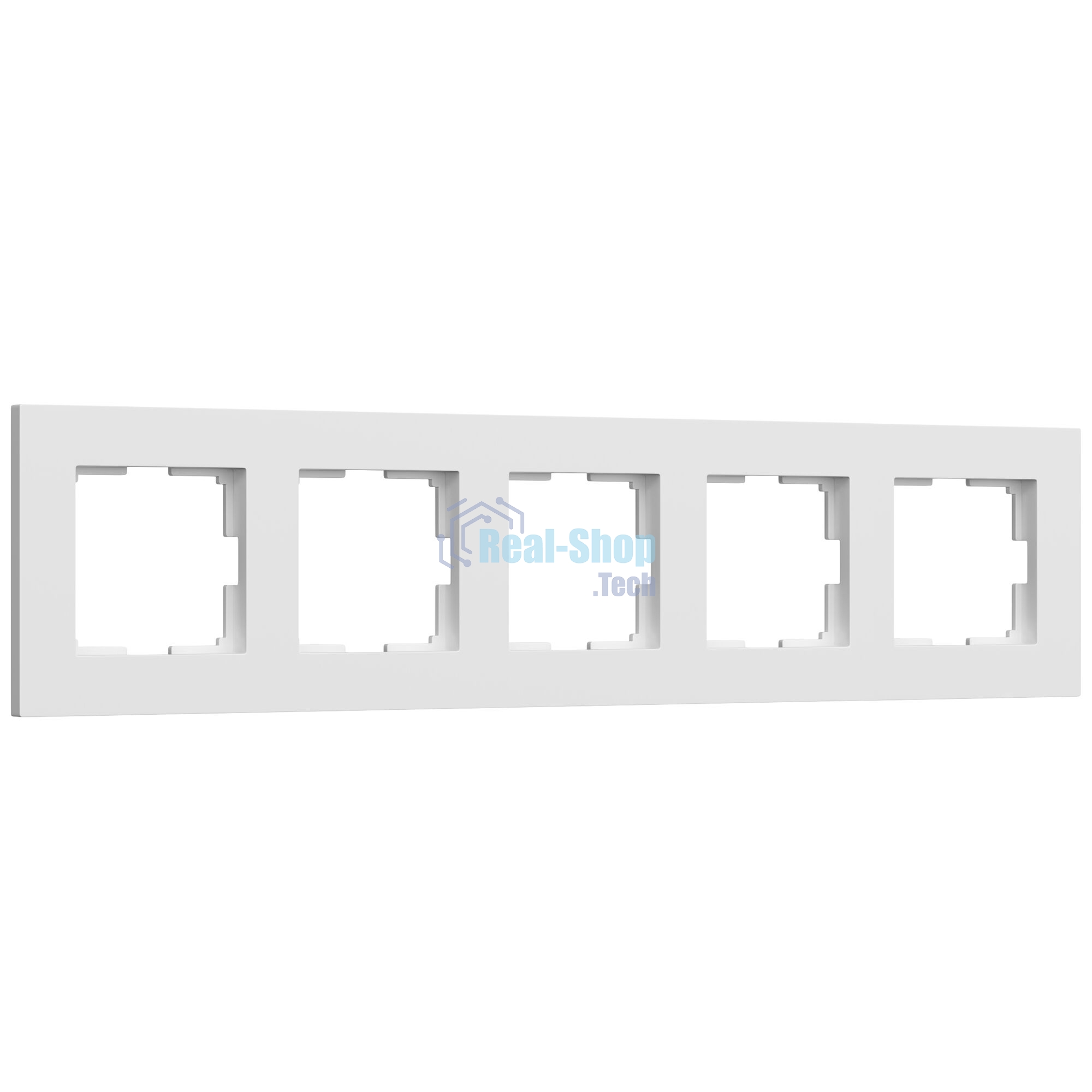 Рамка на 5 постов Slab (белый софт) W0052961