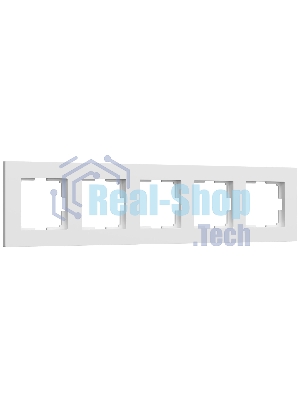 Рамка на 5 постов Slab (белый софт) W0052961