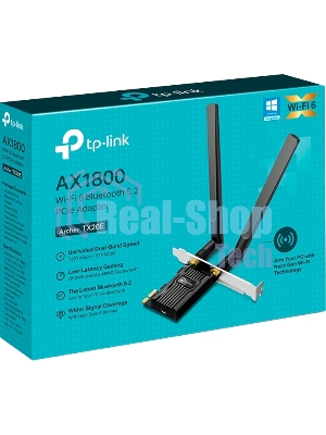 Двухдиапазонный адаптер PCI Express TP-Link Archer TX20E с поддержкой Wi-Fi AX1800 и Bluetooth 5.2