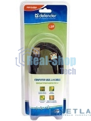 Кабель Defender PRO USB 2.0 кабель удлинительный 1.8м AM/AF, зол.конт, 2фер.фил.