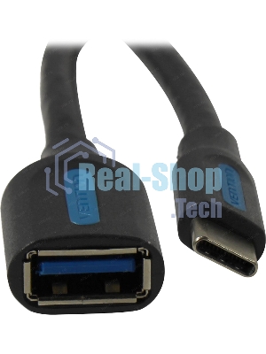 Адаптер-переходник Vention USB CM/OTG USB 3.0 AF, гибкий - 0,15м.