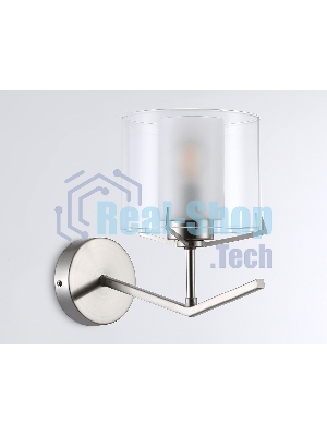 Настенный светильник Ambrella light LH57004 SN/FR никель/белый матовый E14 max 40W 280*150*220