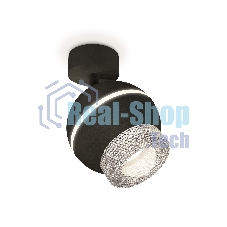 Комплект поворотного светильника Ambrella light XM1102010 SBK/CL черный песок/прозрачный MR16 GU5.3 LED 3W 4200K (A2210, C1102, N7191)