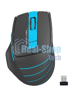 Мышь беспроводная A4Tech Fstyler FG30S серый/синий, 2000 dpi, радиоканал, USB, кнопки - 5