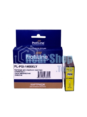 Картридж струйный ProfiLine PL-PGI-1400XLY для принтеров Canon MB2040/MB2140/MB2340/MB2740 с чернилами Yellow