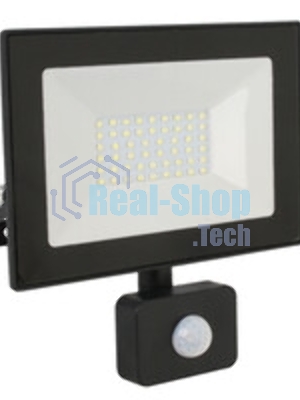 Прожектор Ultraflash LFL-3002S C02 черный (LED прожектор с датчиком, 30 Вт, 230В, 6500К)