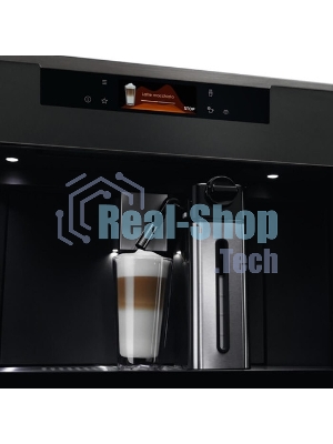 Кофе-машина Electrolux EBC85X автоматическая, сенсорное управление, нержавеющая сталь и черный
