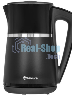 Чайник электрический Sakura SA-2185DBK Premium 1.7 л, дисплей, черный