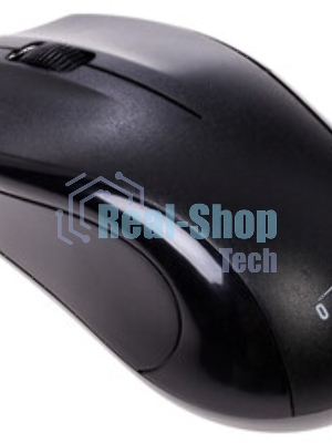 Мышь проводная Oklick 185M черный, 1200 dpi, USB, кнопки - 3