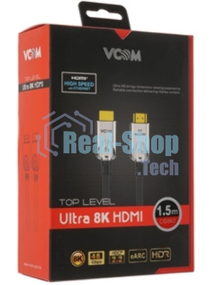 Кабель HDMI 19M/M,ver. 2.1, 8K@60 Hz 1.5m VCOM CG860-1.5M